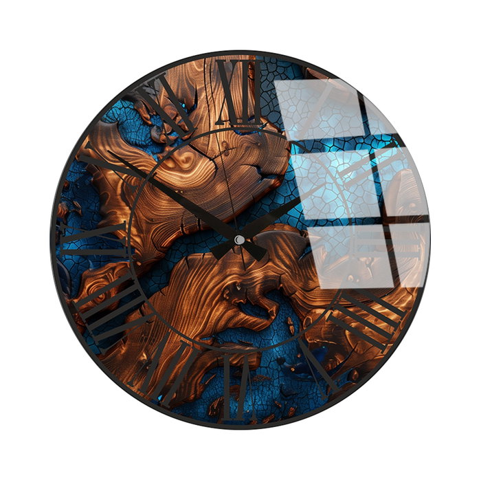 Wallity Reloj de pared decorativo de cristal Multicolor 40 cm Wallity Reloj de pared decorativo de cristal Multicolor 40 cm